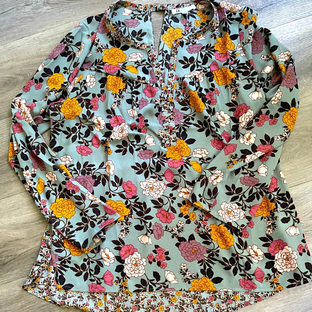 Tunic Blouse DR2 by Daniel Rainn Size L